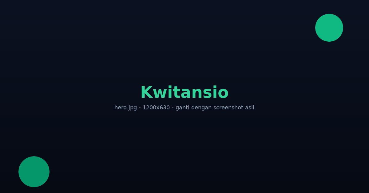 Tampilan Web-App Kwitansio di Layar Smartphone